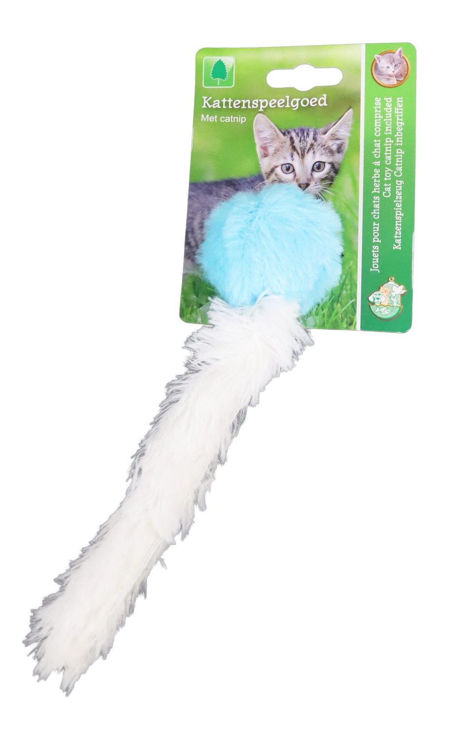 BAL PLUCHE MET STAART 24CM 021 5451