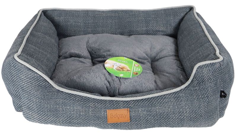 DIVAN BOONY LINNENLOOK 60X50CM GRIJS 0211051