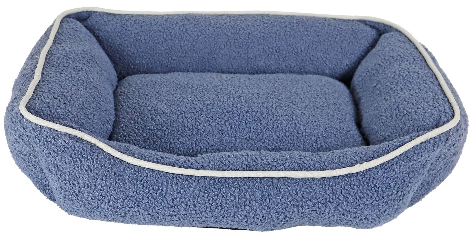 DIVAN TEDDY MET BIES 50X40CM BLAUW 021 0892