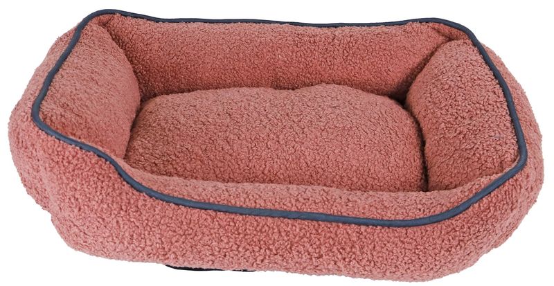DIVAN TEDDY MET BIES 50X40CM ROZE 021 0891
