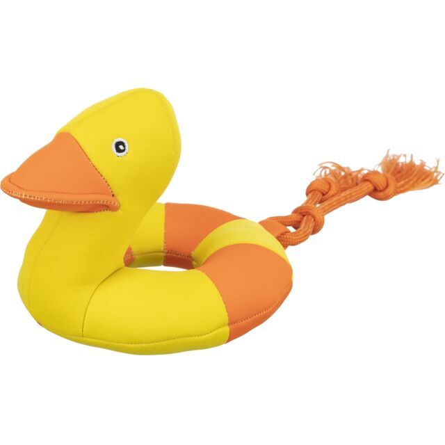 Aqua Toy eend aan koord, stof 20 cm/36 cm  33453
