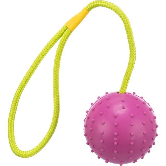Bal aan koord, natuurrubber - 6/30 cm, oranje  3305