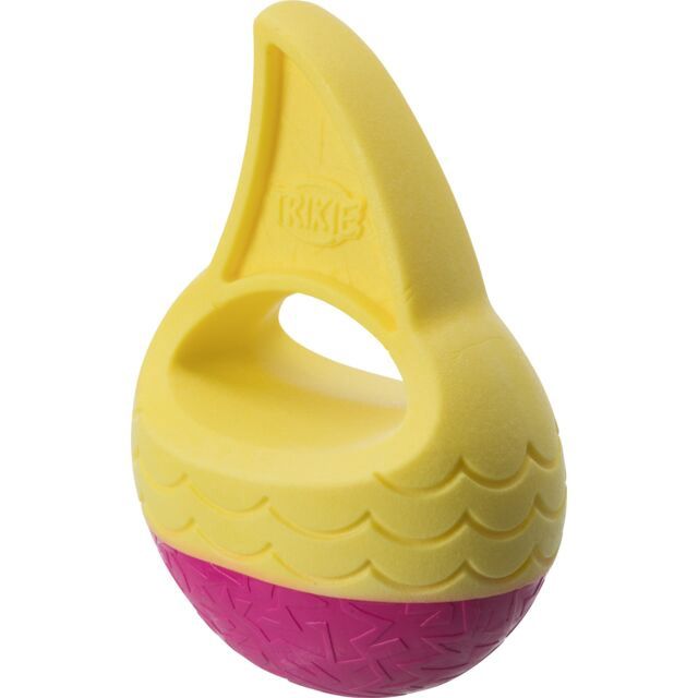 Aqua Toy haaienvin, drijvend, TPR - 18 cm, limoen/pink  33451