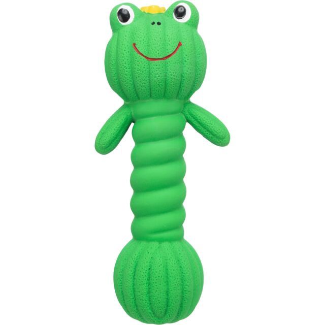Kikker-halter, latex 18 cm, groen  34484