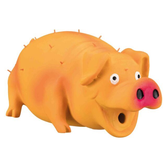 Stekelvarken, dierenstem, latex/polyestervlies 21 cm, oranje 35499