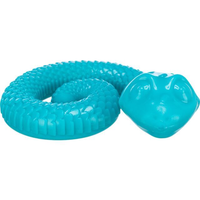 Snackslang, TPR - 18 cm, petrol 34950
