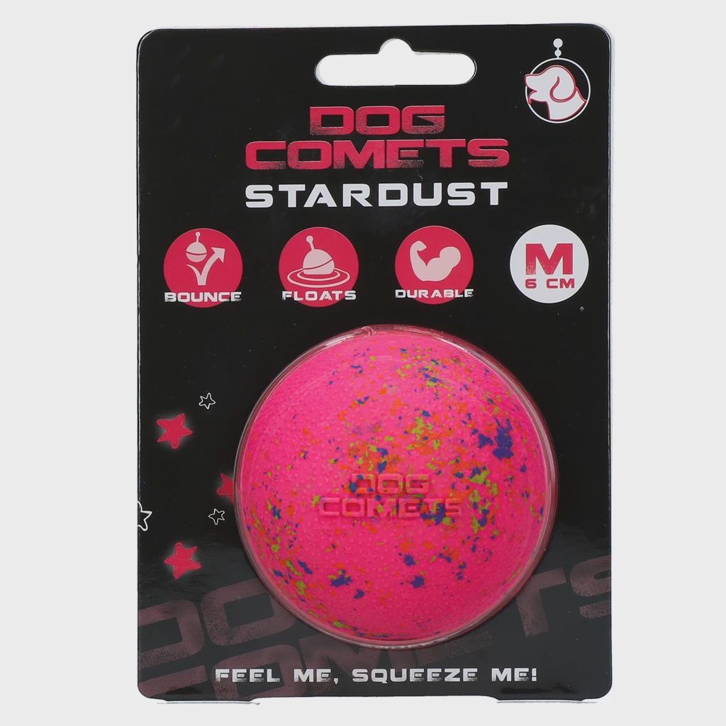 Dog Comets Ball Stardust Roze M COME012