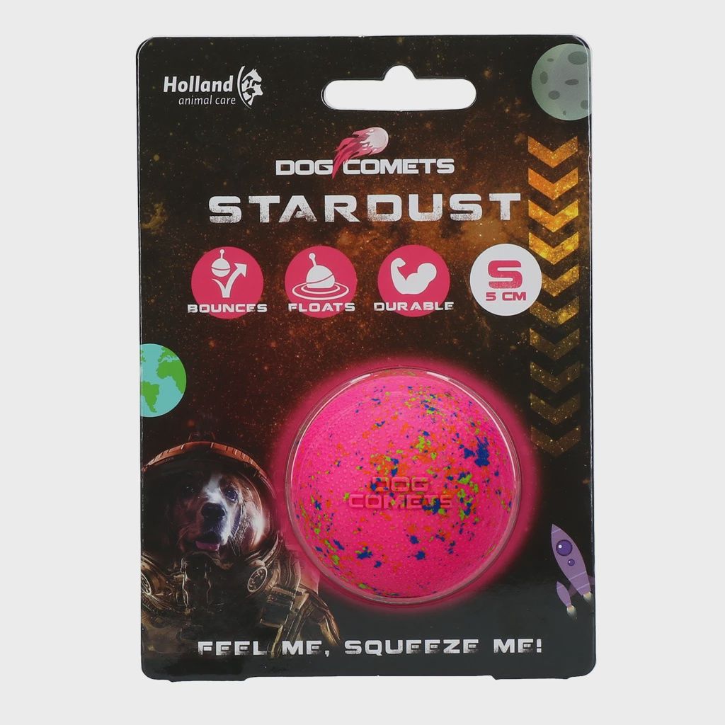 Dog Comets Ball Stardust Roze S COME009C