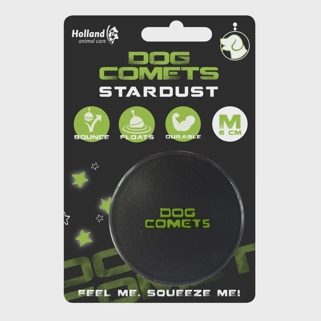 Dog Comets Ball Stardust Zwart/Groen M COME015