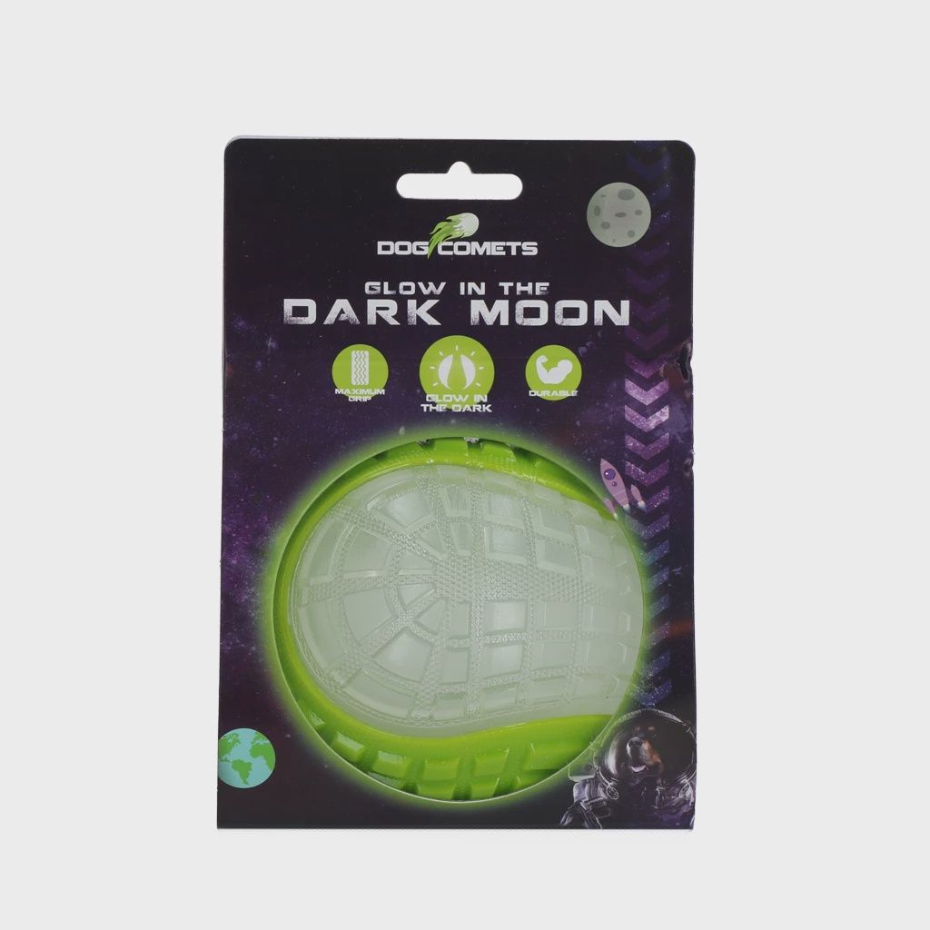 Dog Comets Glow in the Dark Moon Green L COME017R