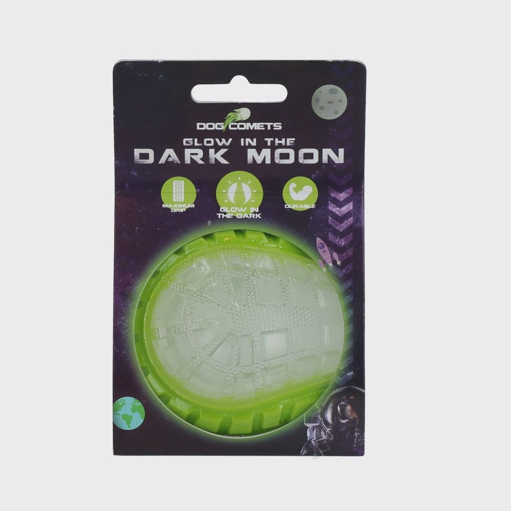 Dog Comets Glow in the Dark Moon Green M COME017J