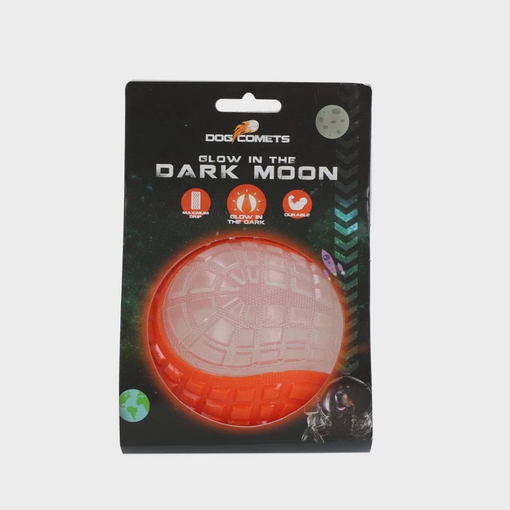 Dog Comets Glow in the Dark Moon Orange L COME017P