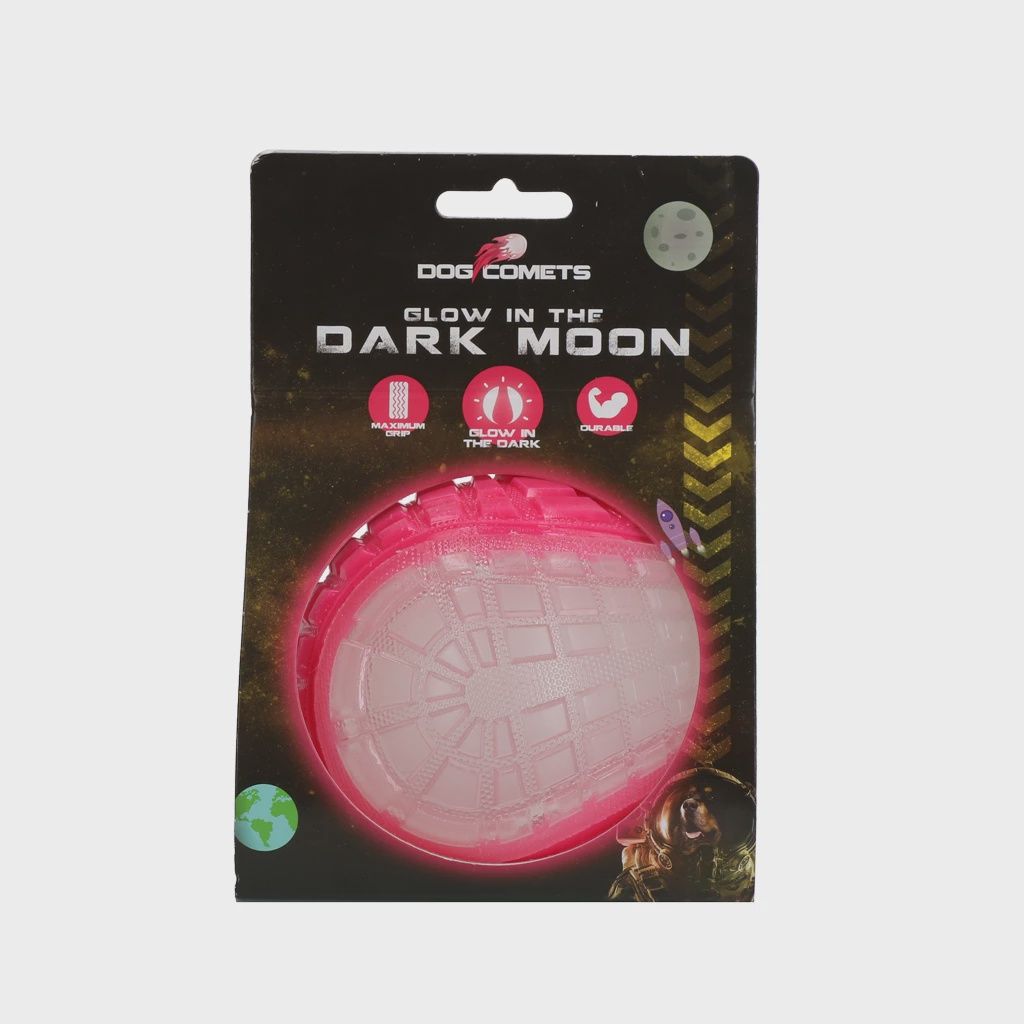 Dog Comets Glow in the Dark Moon Pink L COME017Q