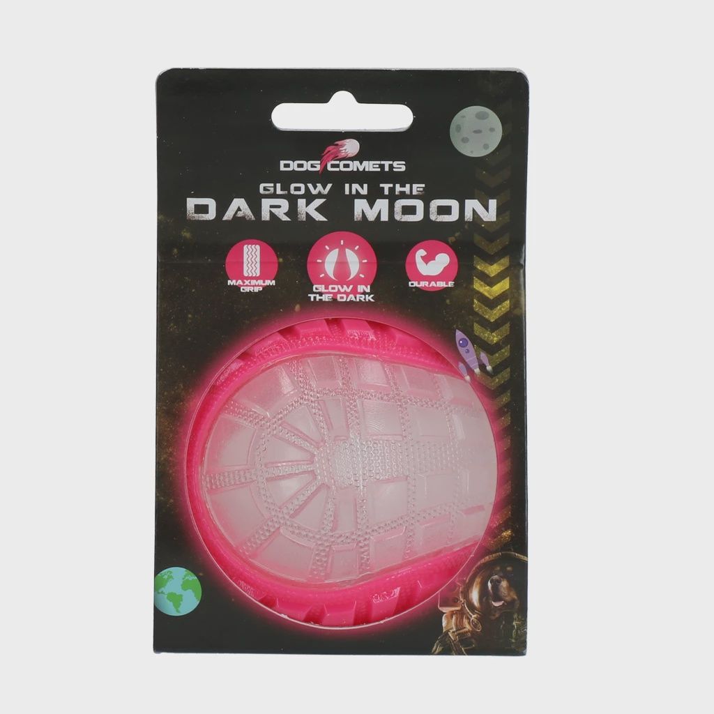 Dog Comets Glow in the Dark Moon Pink M COME017I