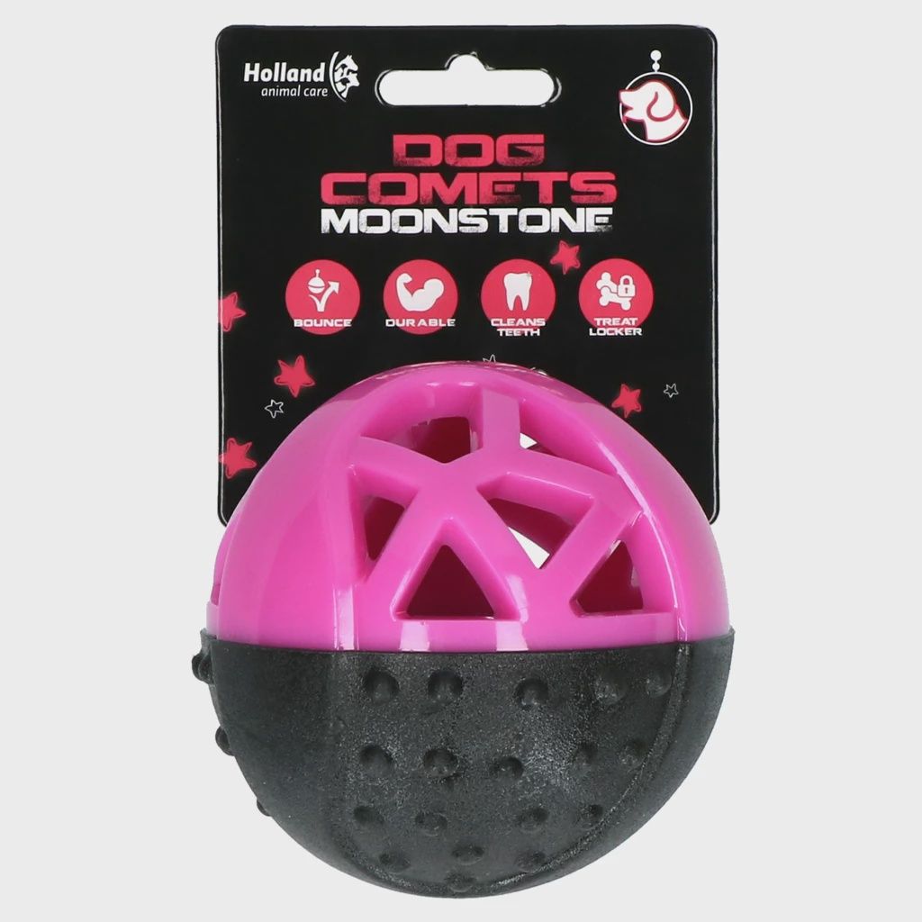 Dog Comets Moonstone Traktatiebal rond roze COME062