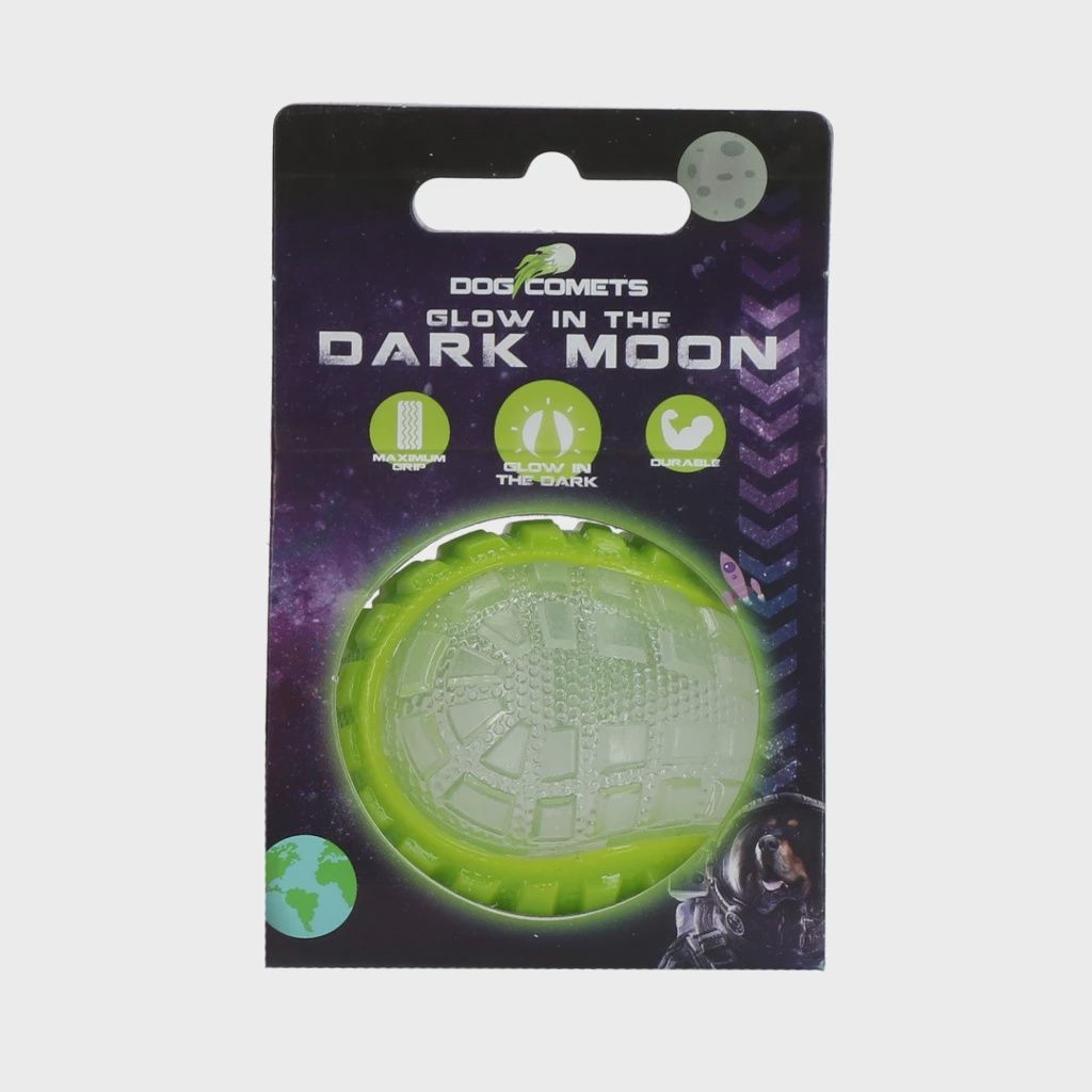 Dog Comets Glow in the Dark Moon Green S COME017C