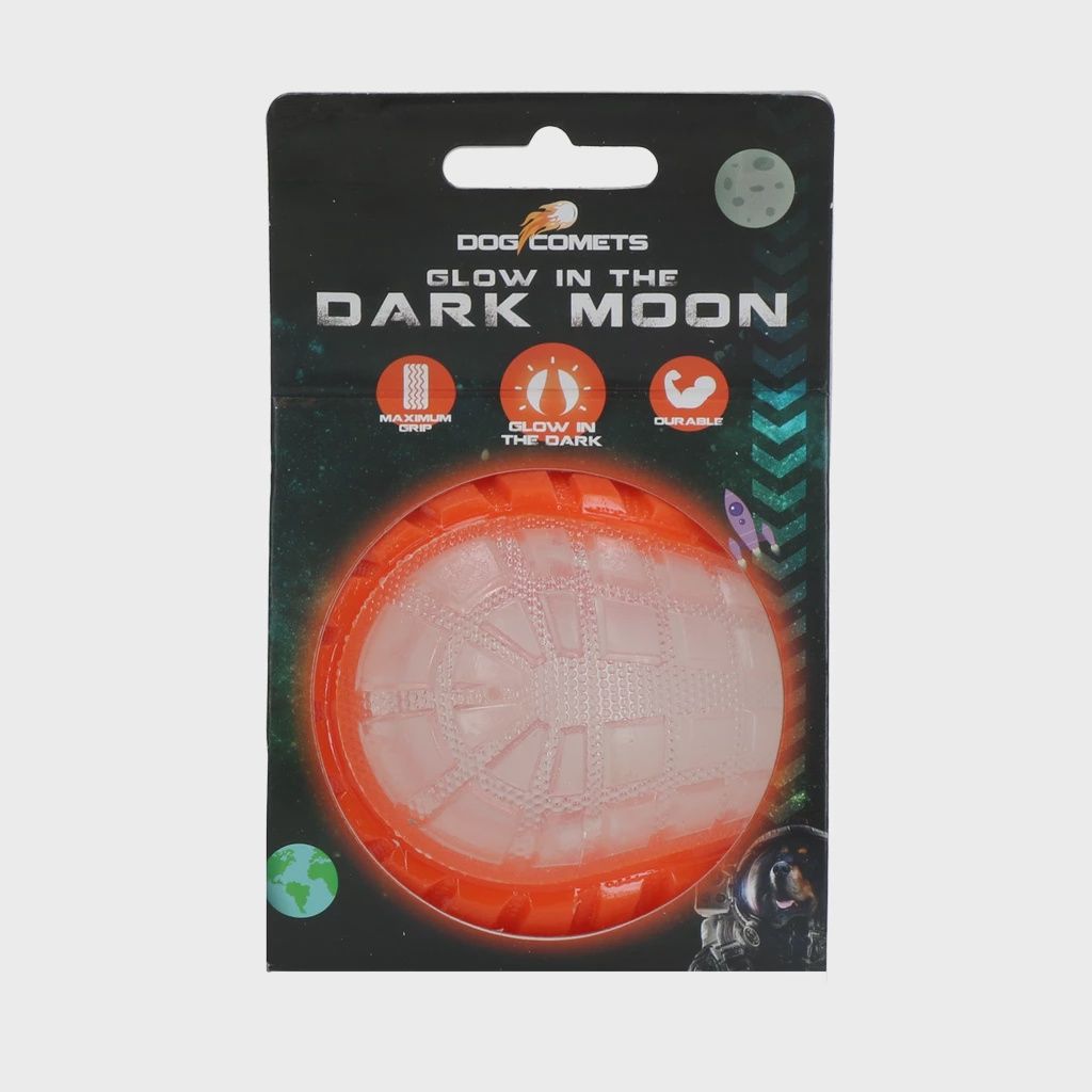 Dog Comets Glow in the Dark Moon Orange M COME017H