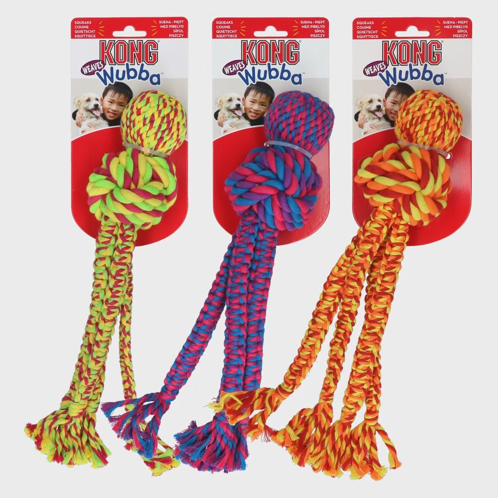 KONG Wubba Weaves met touw S