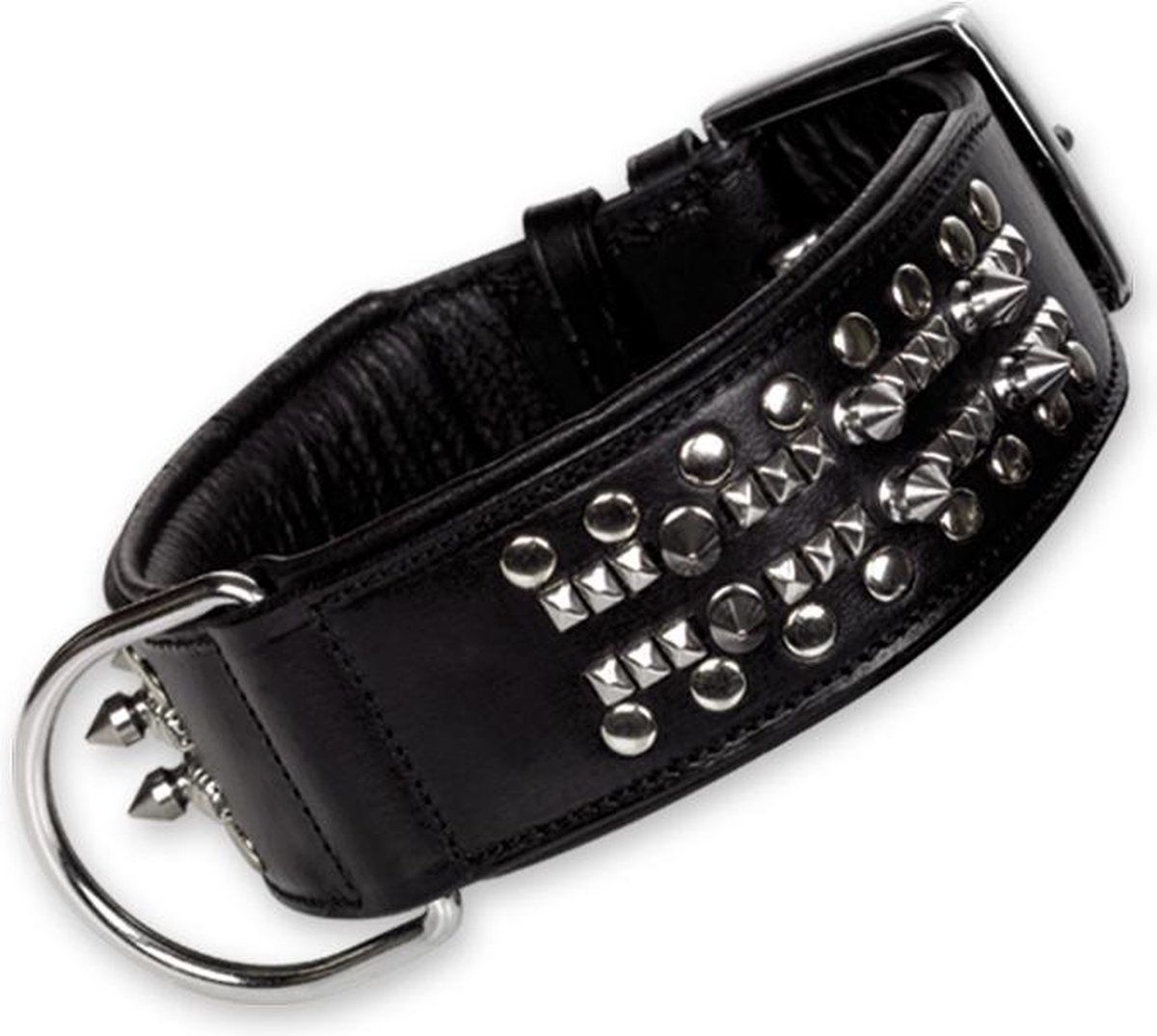 BULL HALSBAND + BESLAG 30 X 45 CM             ZWART  78486