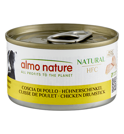 HFC Dogs 95g Natural - kippenboutvlees   A5537