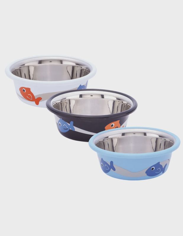 Eetbak inox antislip Cutie Fish 9,5cm   17543