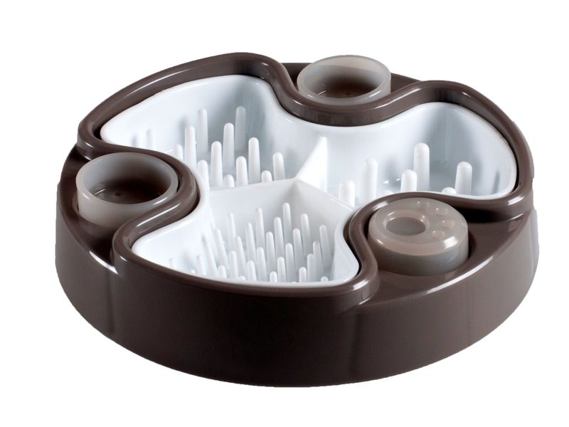 Educatieve eetpot Brain bruin 24cm   14082