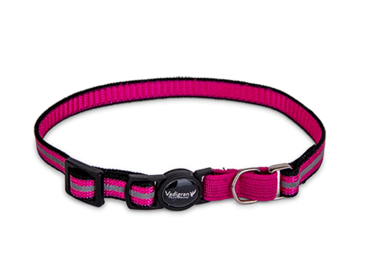 Halsband kat reflecterend roze 20-30cmx10mm   18955