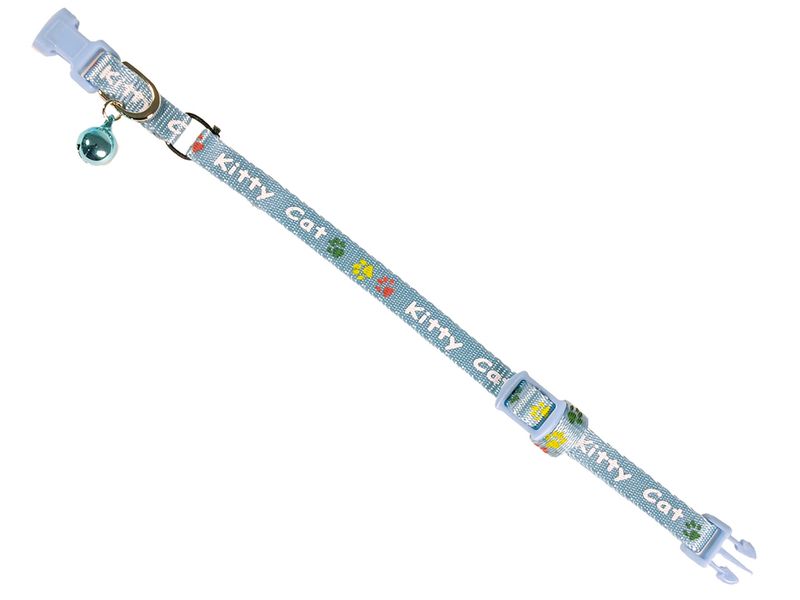 Halsband kat Kitty Cat lichtblauw 20-27cmx8mm   16584