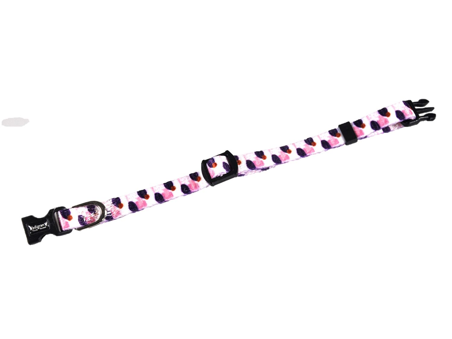 Halsband kitten paars/Wit 16-25cm x 8mm 19764