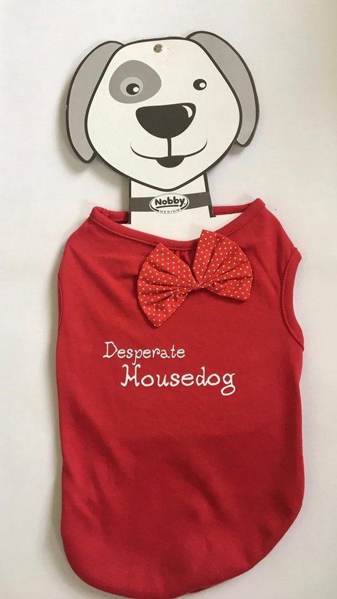 T-shirt Desperate Housedog rood 20cm 9668