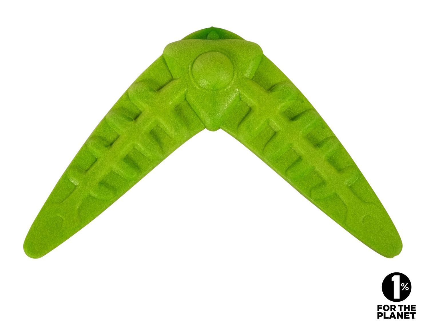 Speelgoed hond TPR Boomerang groen 17cm 28328