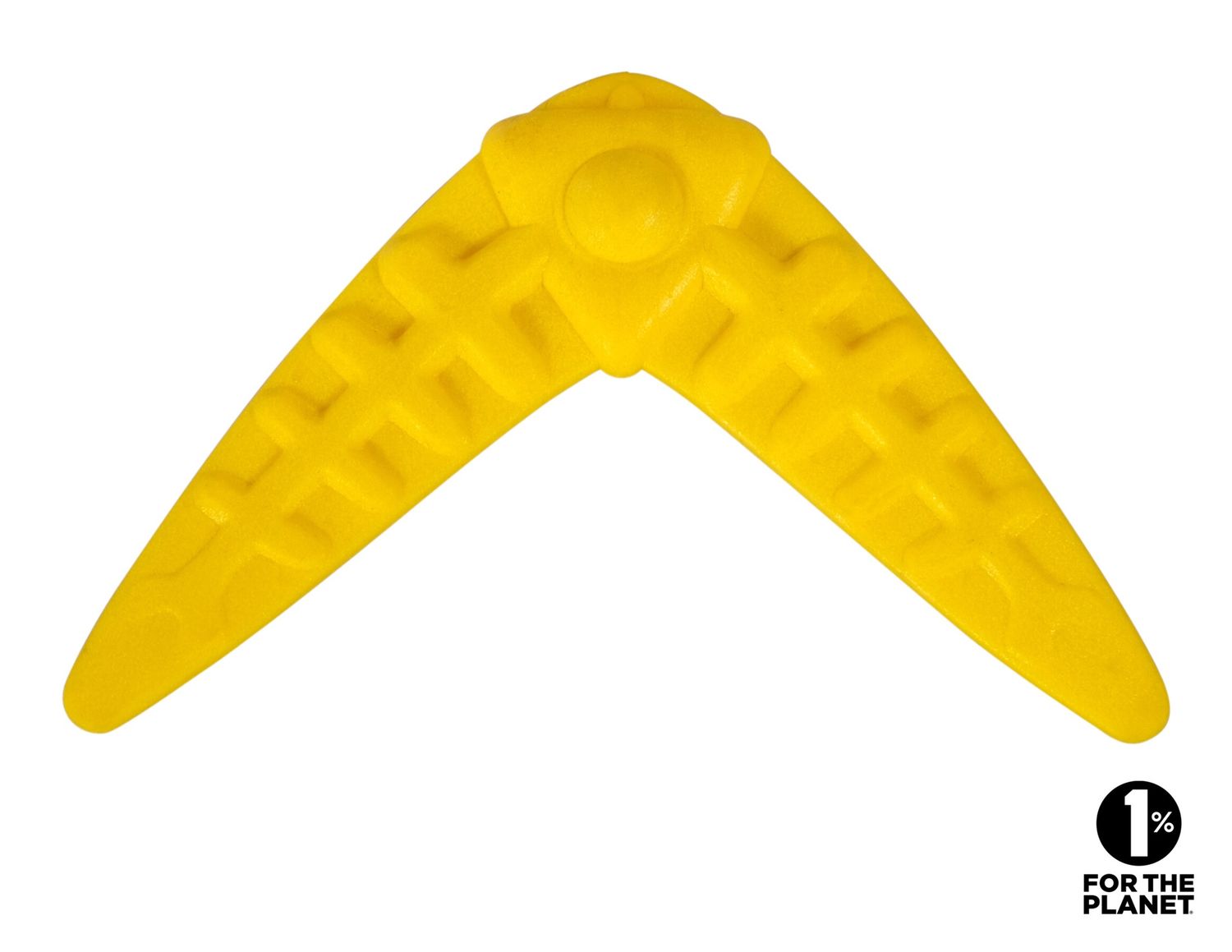 Speelgoed hond TPR Boomerang geel 17cm 28327