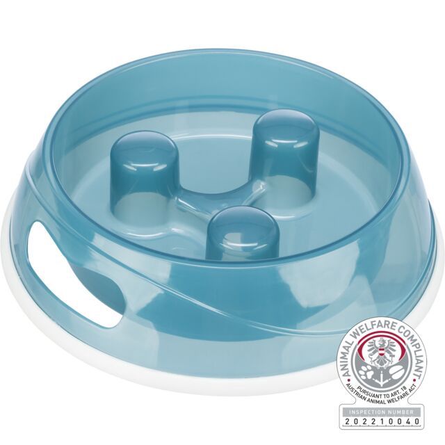 Slow Feeding voerbak, kunststof/TPR 1,5 l/OM 27 cm 25033