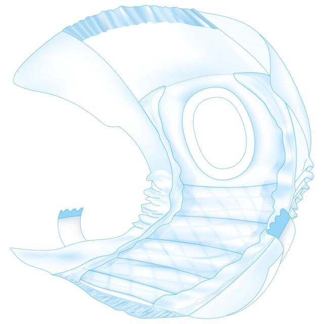 Luiers voor teven XS–S: 20–28 cm, 12 st. 23631