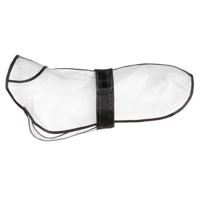 Regenjas Tarbes S: 34 cm, transparant/zwarte stroken 3001