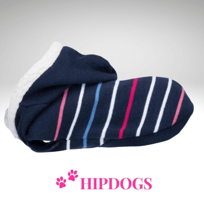 Truitje dawson donkerblauw met roze strepen 27cm  67851