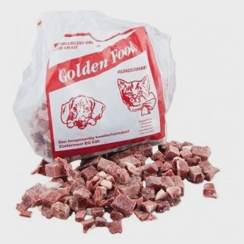 Golden food Runderhart blokjes 500g 1125.