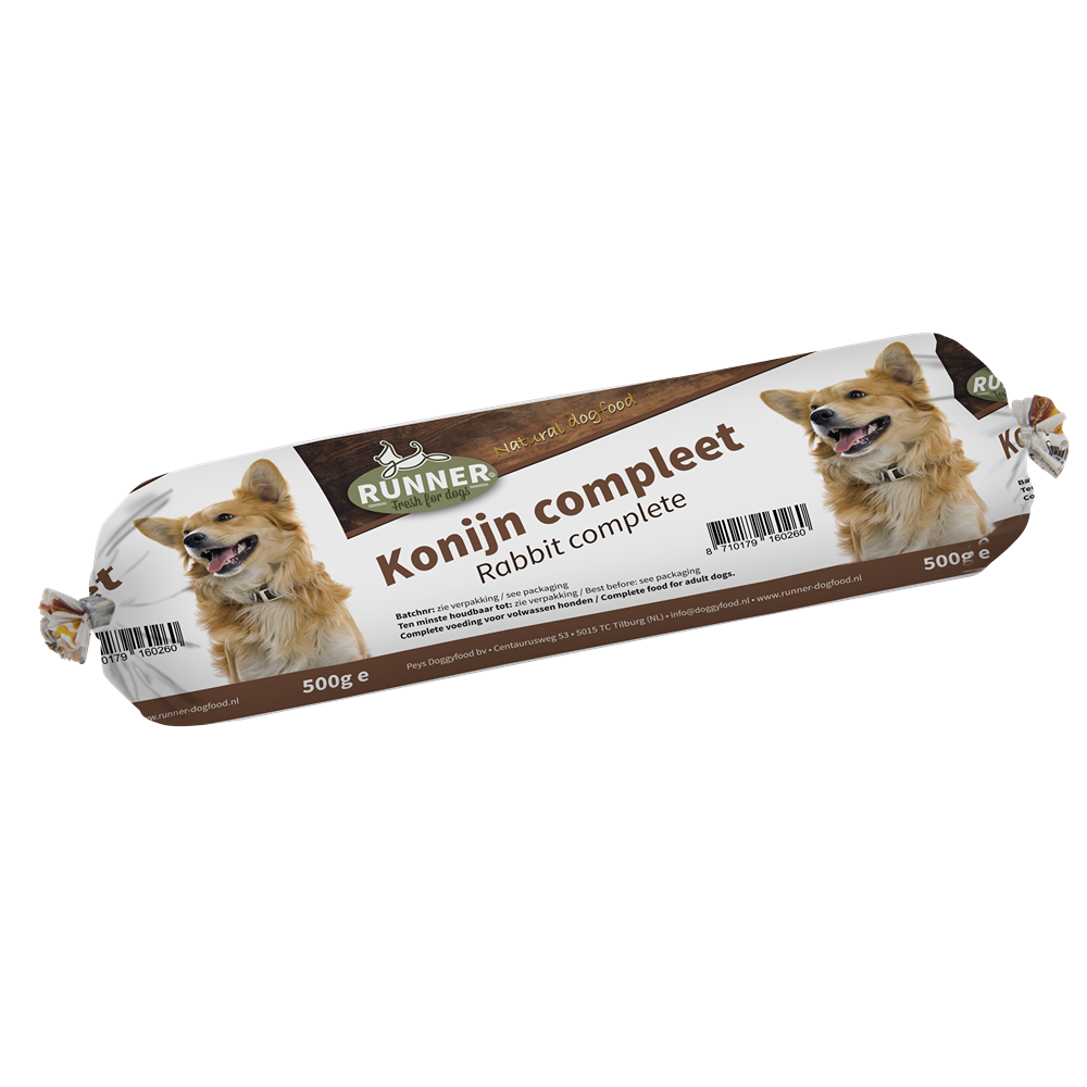 Runner konijn compleet 500g 1837