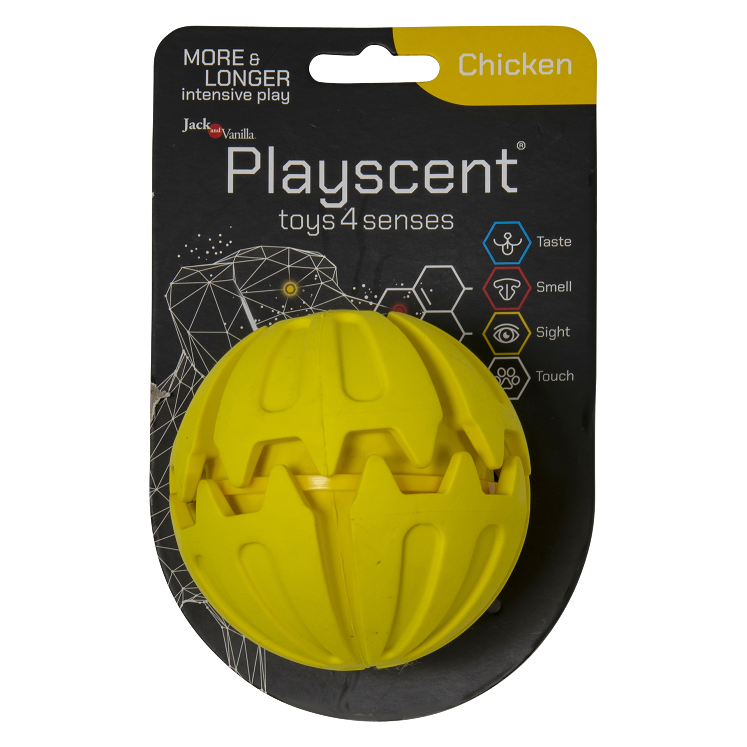 Playscent Bal -8cm Yellow 49/4232