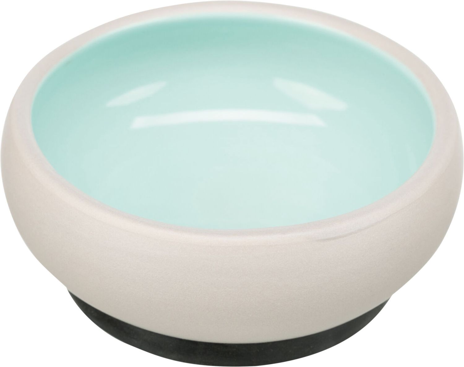 Voer/waterbak, keramiek/rubber 0,3 l/OM 11 cm 25106