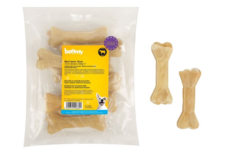 Beef bone 12cm 8st    20689