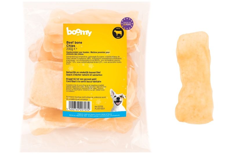 Beef bone chips 200g    20703