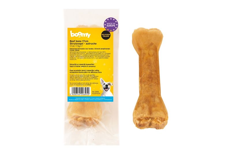 Beef bone struisvogel 17cm    20695