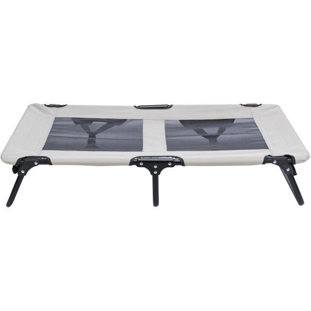 Hondenligbed 79 × 19 × 50 cm, grijs/zwart  28211