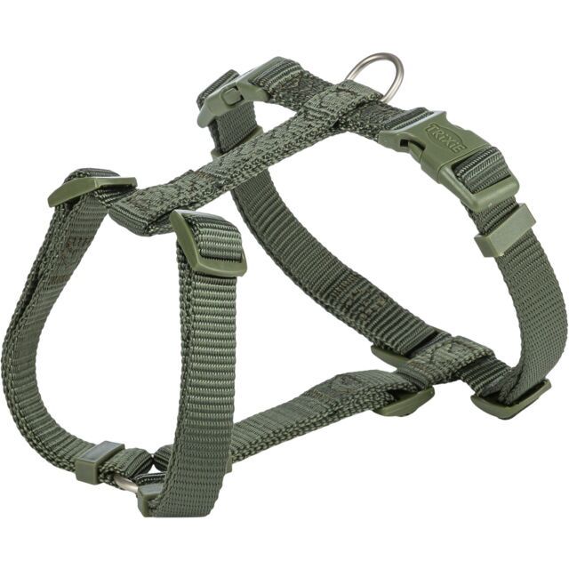 Premium H-tuig, S–M: 42–60 cm/15 mm, olijfgroen 203333