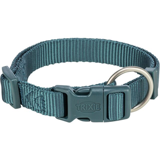 Premium halsband, M–L: 35–55 cm/20 mm, petrol 201632