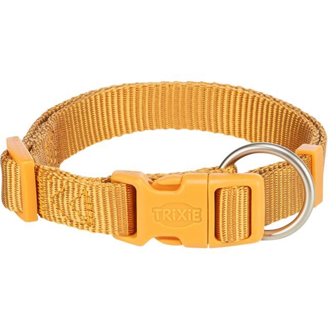 Premium halsband, S: 25–40 cm/15 mm, curry 202229
