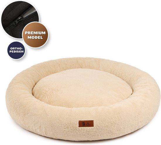 Orthopedische Donut Hondenmand - Beige - 100 cm 67795