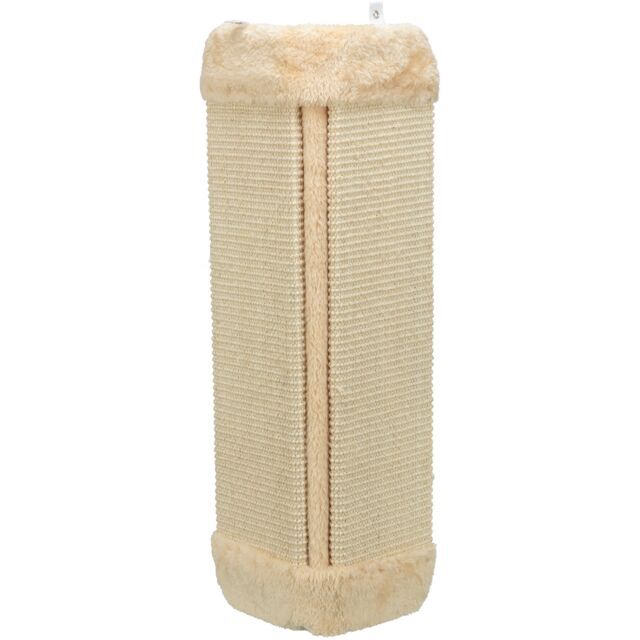 Krabplank voor hoeken, sisaltapijt/pluche, catnip 32 × 60 cm, bruin/bruin  43431