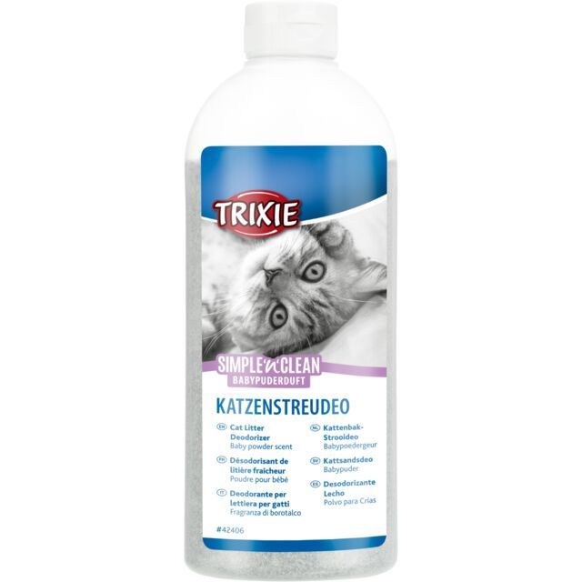 Simple&#39;n&#39;Clean kattenbakdeodorant, babypoedergeur 750 g 42406